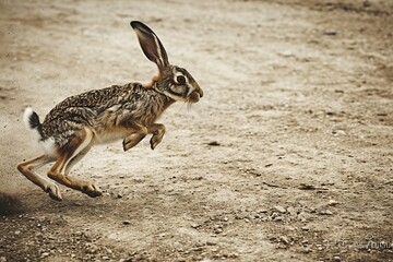 rabbit on the ground