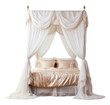 PNG  Bed canopy furniture bedroom white background. 