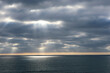 © Gary Peplow - A Pacific Ocean Cloudscape with a Sun Ray on the Ocean falling through the Clouds