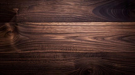 Wall Mural - Dark brown wood texture with natural grain details. Close-up shot for background and design use with copy space.