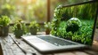 Sustainable Computing: Green Tech for a Cleaner World. Concept Tech Innovation, Environmental Impact, Sustainable Strategies, Green Computing, Eco-friendly Solutions