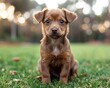 portrait of a little, cute dog