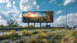 Highway Billboard Highlights Environmental Plight Through Art. Concept Environment, Billboard, Art, Awareness, Highway