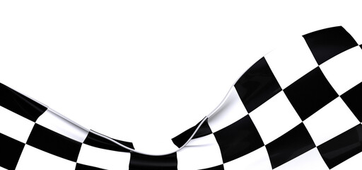 Aufkleber - finish flag digital 3d race