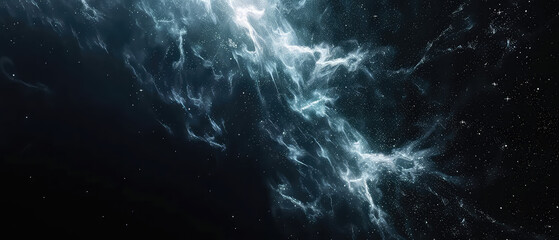 Wall Mural - ethereal blue celestial clouds and energy