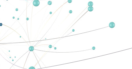 Leinwandbilder - Abstract network of physical devices on the Internet using a network connection