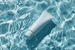 Toothpaste Tube Floating in Pool of Water