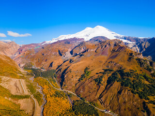 Wall Mural - Mount Elbrus, highest mountain in Europe