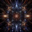 Neon-Sinfonie: Kinetische Linien und Infinite-Netze, dynamische Neon-Abstraktion: Kinetische Linien und unendliche Netze