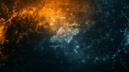 Wall Mural - Fiery abstract sky with vibrant orange flames representing intense heat.