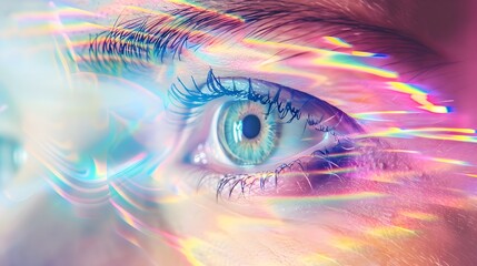 Canvas Print - clairvoyant third eye chakra activation (generative ai)