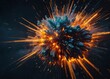  Abstract blurry explosion background
