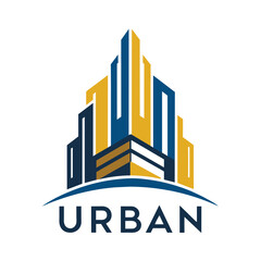 Poster - a sleek and modern logo inspired by urban architecture, a sleek and modern design inspired by urban 