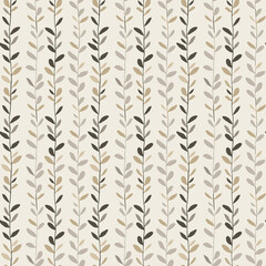 Wall Mural - Scandinavian inspired pattern illustration minimal light airy cream and beige contemporary. Perfectly for wrapping paper, wallpaper fabric print, greeting cards