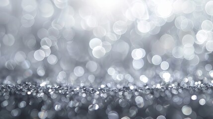 Abstract bokeh lights on a shiny background
