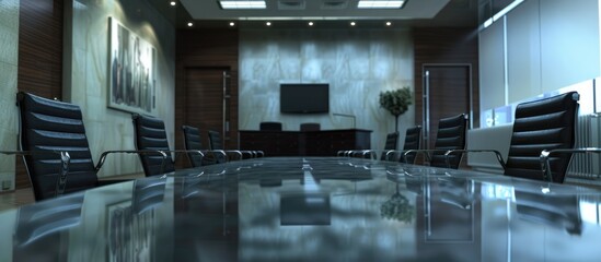 Wall Mural - Vacant conference room