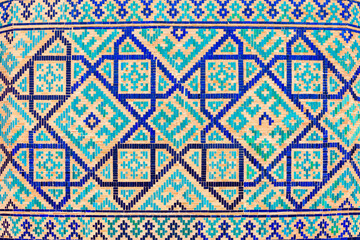Naklejka na meble Registan mosaic pattern design background, Samarkand