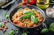 Risotto with beans and tomatoes spelled differently