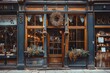 charming vintage storefront elegant wood carpentry retro aesthetic quaint small business generative ai