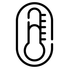 Sticker - Thermometer Line Icon