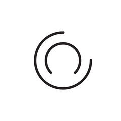 Poster - loading circles icon. Loader icon liner illustration for web and app..eps