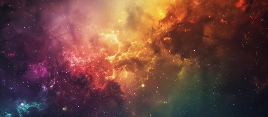 Wall Mural - Captivating and vivid galaxy background featuring a multitude of stars, planets, and glowing nebulas in a cosmic tapestry