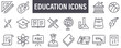 © Cuong - Creative business solutions related icon set. Innovation team management. Editable stroke