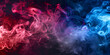 Flowing light pink, viva magenta smoke with splashes. Soft fluid banner, spring female mood, 3D effect, modern macro realistic abstract background illustration, ink in water effect. 