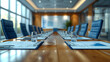 Empty conference room - conference room table0 - meeting - financial statement review - accounting 