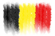 national flag of belgian flag grunge, Belgium brush flag template transparent design, belgium flag transparent element