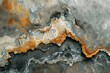 © Spicy World - Abstract geological texture featuring orange and grey tones natural wallpaper background