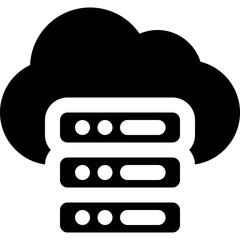 Wall Mural - cloud storage icon