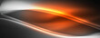 A close up of an amber automotive lighting beam against a white background, resembling a fluid circle with shades of orange, resembling gas heating up in the sky