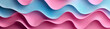 Wavy abstract pink blue layers background, Gender fluid gradient concept in transgender pride trans flag non-binary colors