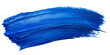 Blue color oil paint stroke PNG file
