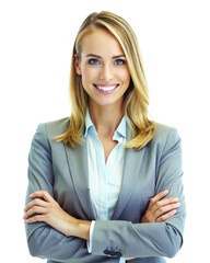 Wall Mural -  Portrait of a Happy and Confident Business Woman - PNG File 