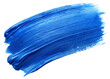 Blue color oil paint stroke PNG file