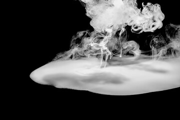 Poster - Swirly white smoke