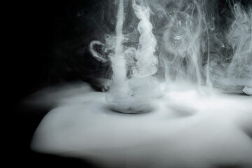 Wall Mural - Swirly white smoke