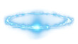 © Rawpixel.com - Blue ring light effect png, transparent background