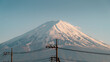 View of  close up Mount Fuji from lake Kawaguchiko, Yamanashi Prefecture, Japan