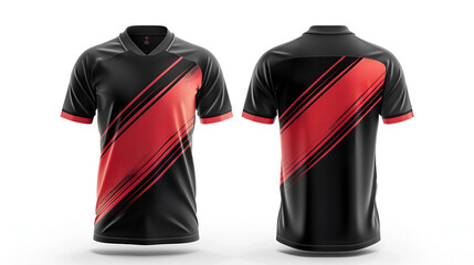 t-shirt sport design template Soccer jersey mockup, generative Ai