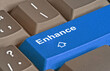 Keyboard with Blue Key for Enhance