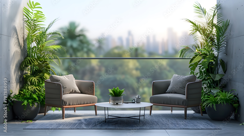 interior design concept condominium penthouse living area with wooden ...