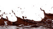 Chocolate wave background, dark cocoa milk splash, liquid hot cream, dessert chocolate fluid flow. 3d Illustration