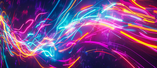 abstract Colorful neon of light concept background