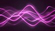 Neon glow motion trails on transparent background with magic pink waves, abstract flash trails, glowing curved and wavy lines, modern realistic illustration.