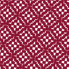 Poster - seamless pattern with hearts Qatar flag color