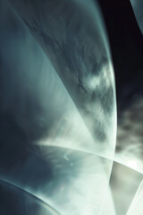 Poster - Abstract background with reflections and caustics. Hi-tech. Futuristic background image. Created with Generative AI technology.