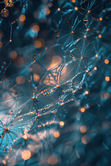 Poster - Abstract background with a 3D surface. Hi-tech futuristic. Materials Science. Background image. Created with Generative AI technology.